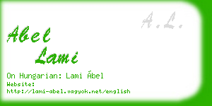 abel lami business card