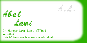 abel lami business card